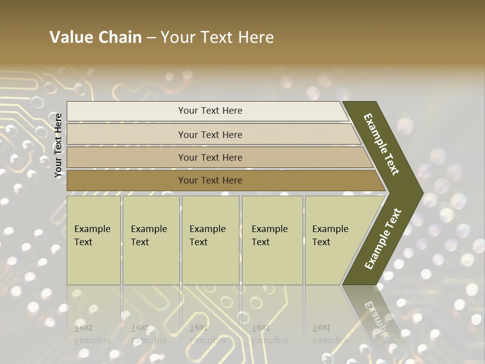 Resistors Blue Hardware PowerPoint Template