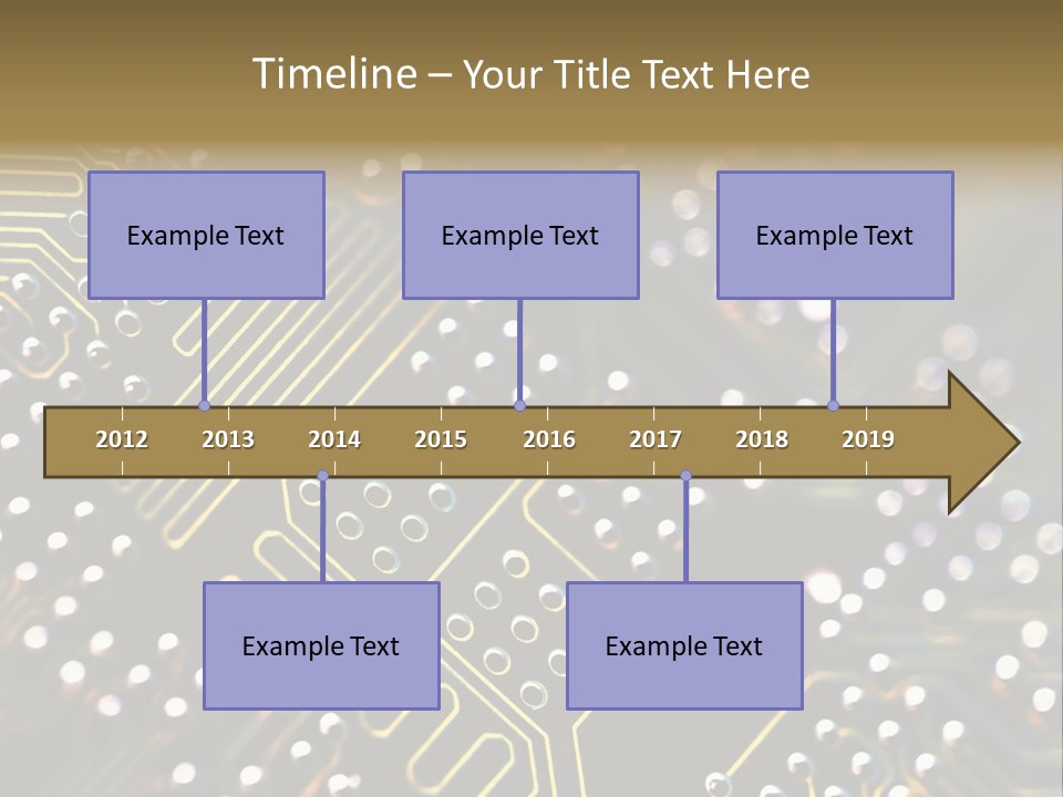 Resistors Blue Hardware PowerPoint Template