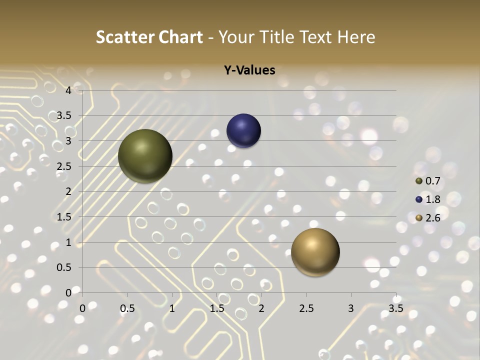 Resistors Blue Hardware PowerPoint Template