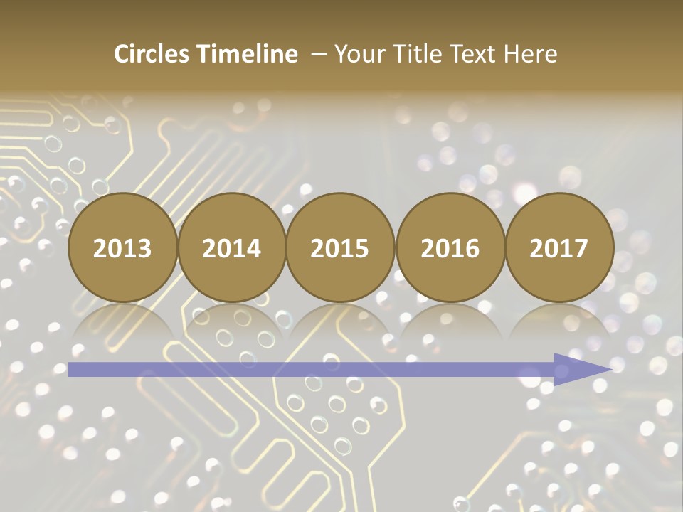 Resistors Blue Hardware PowerPoint Template