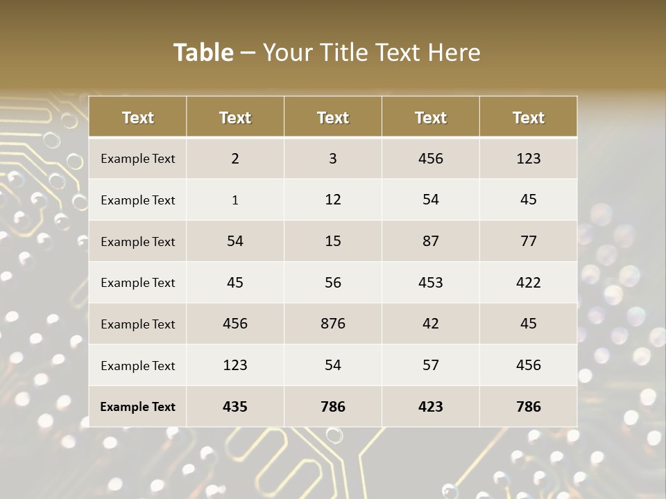 Resistors Blue Hardware PowerPoint Template
