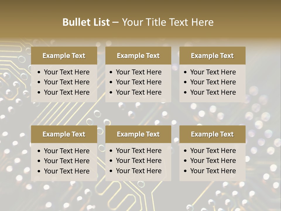 Resistors Blue Hardware PowerPoint Template