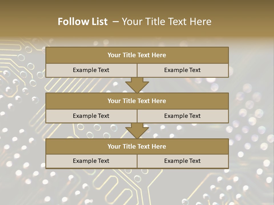 Resistors Blue Hardware PowerPoint Template