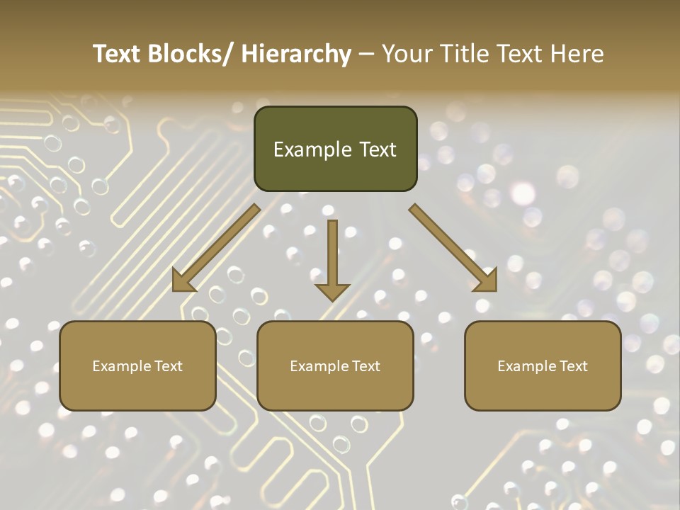 Resistors Blue Hardware PowerPoint Template