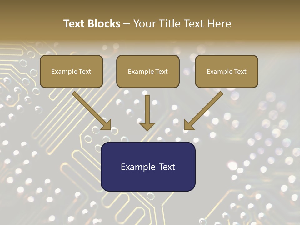 Resistors Blue Hardware PowerPoint Template