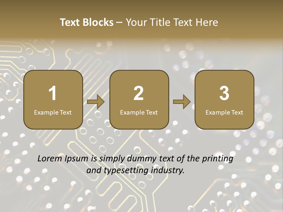 Resistors Blue Hardware PowerPoint Template