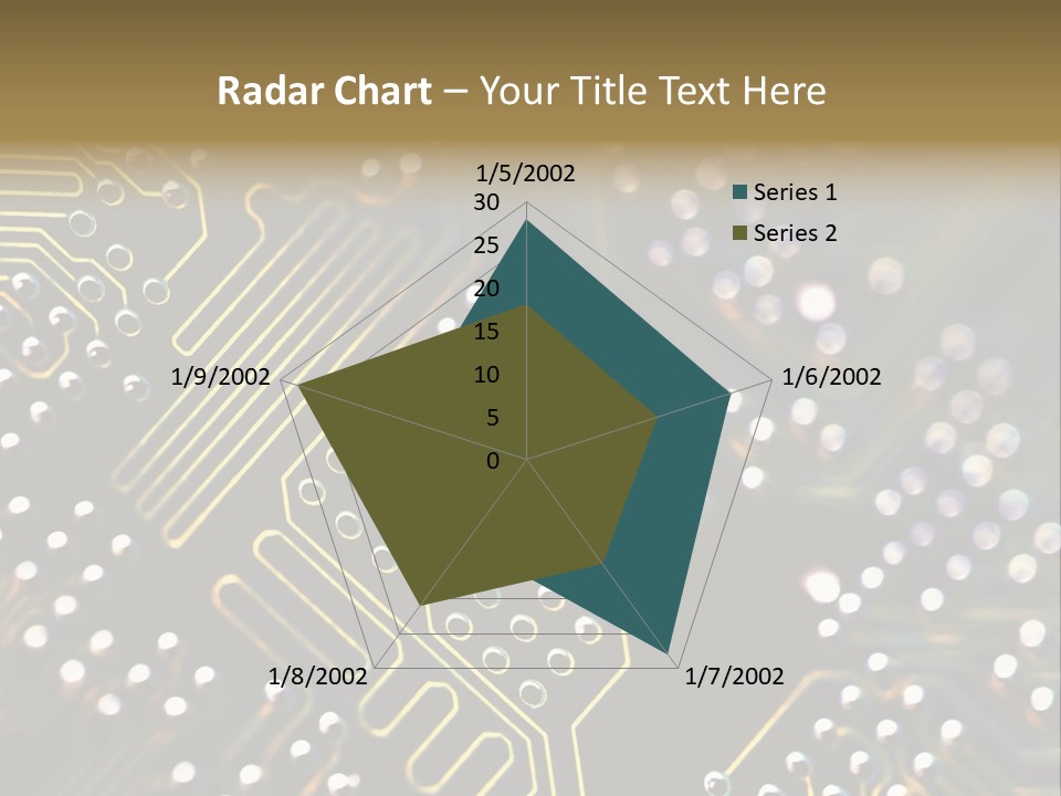 Resistors Blue Hardware PowerPoint Template