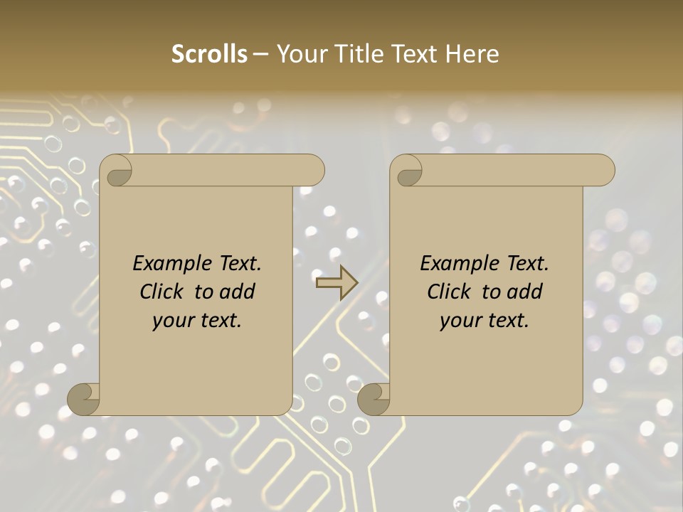 Resistors Blue Hardware PowerPoint Template