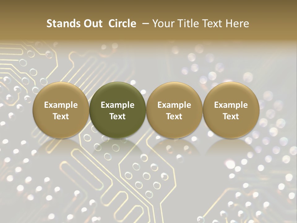 Resistors Blue Hardware PowerPoint Template