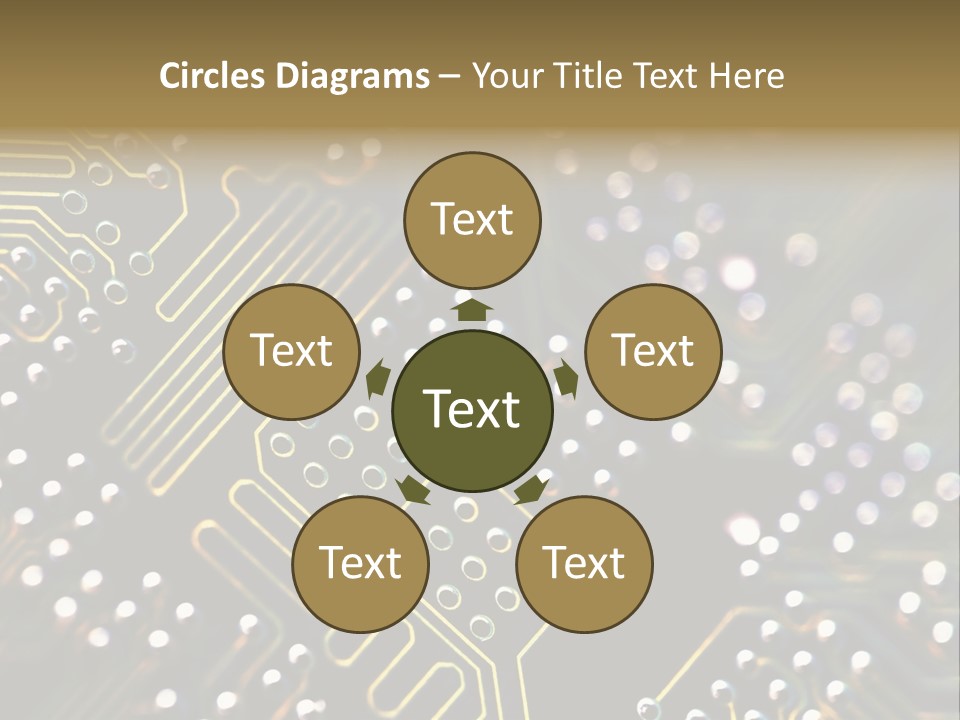 Resistors Blue Hardware PowerPoint Template