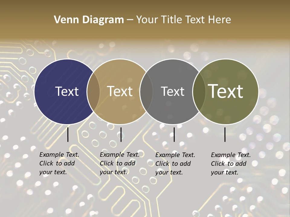 Resistors Blue Hardware PowerPoint Template