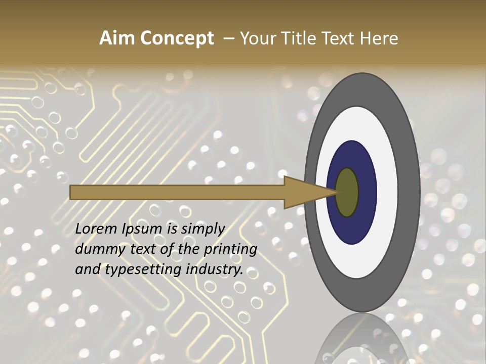 Resistors Blue Hardware PowerPoint Template