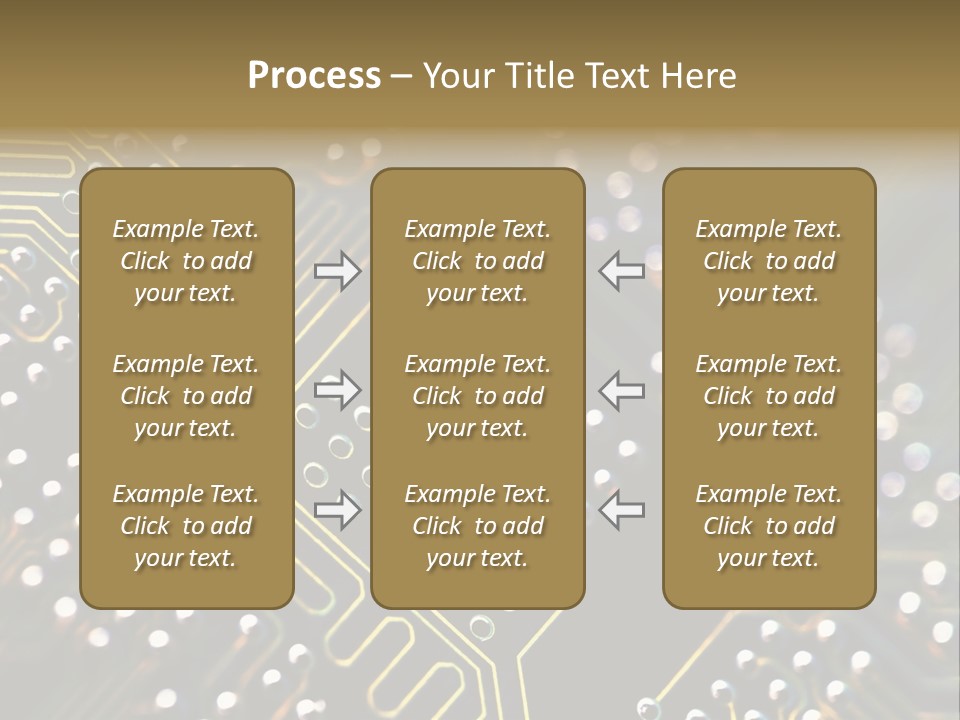 Resistors Blue Hardware PowerPoint Template