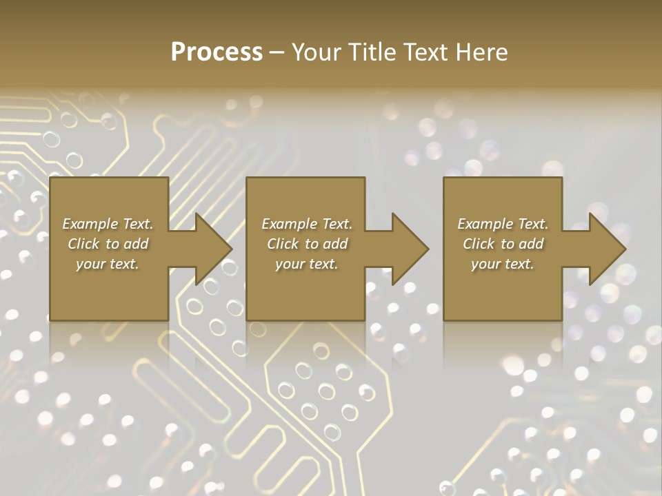 Resistors Blue Hardware PowerPoint Template