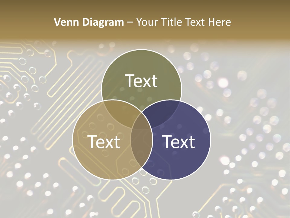 Resistors Blue Hardware PowerPoint Template