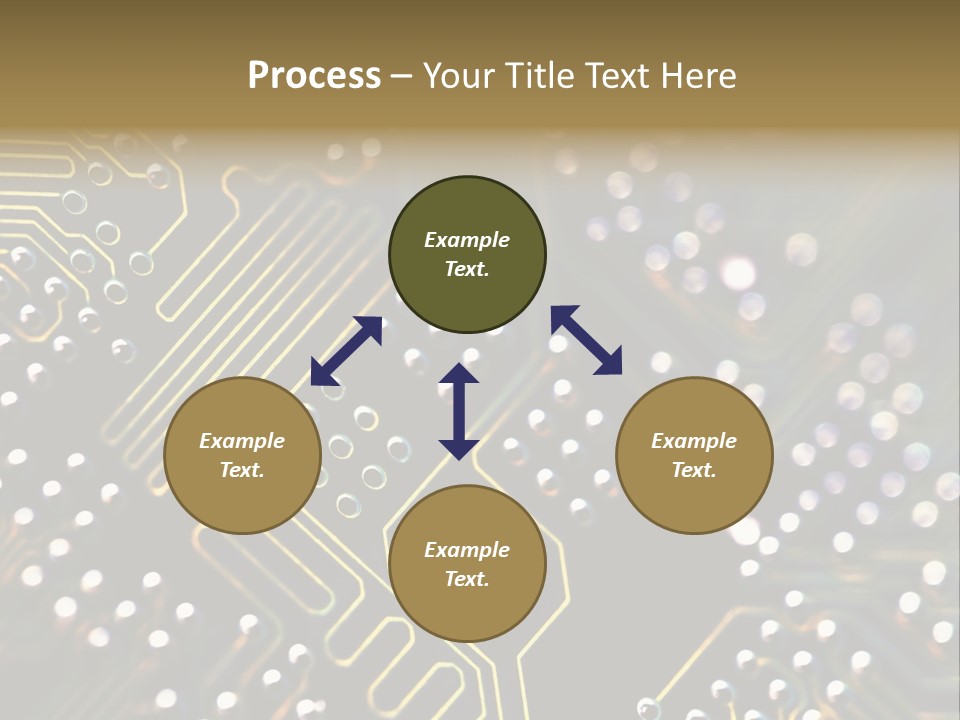 Resistors Blue Hardware PowerPoint Template