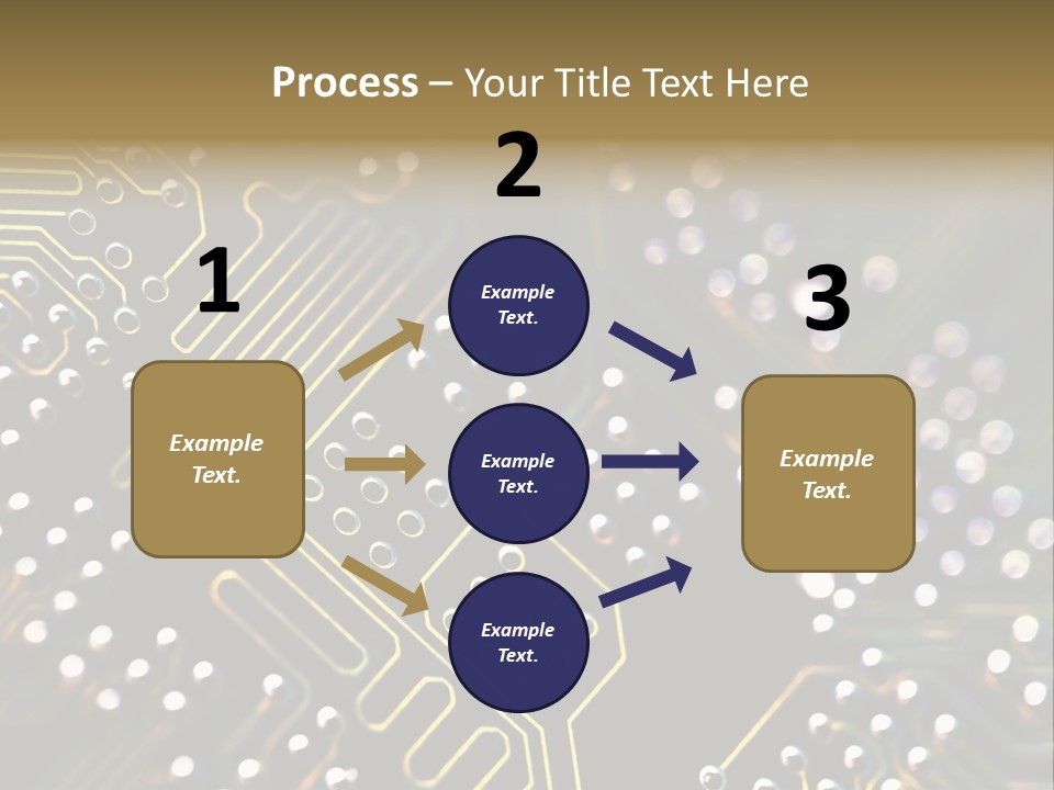Resistors Blue Hardware PowerPoint Template