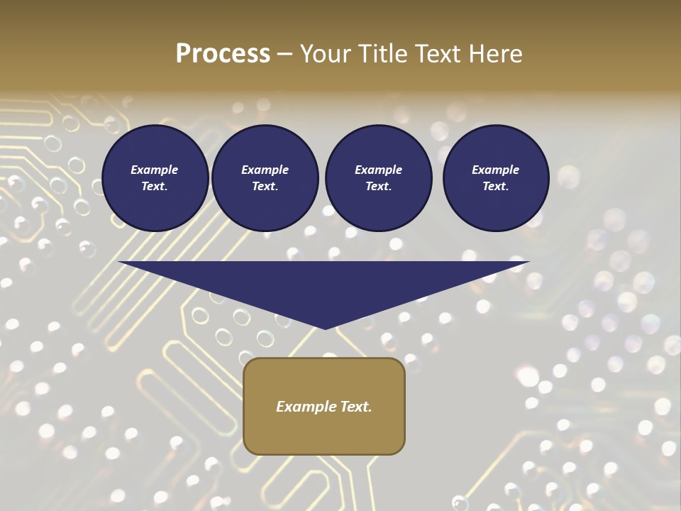 Resistors Blue Hardware PowerPoint Template