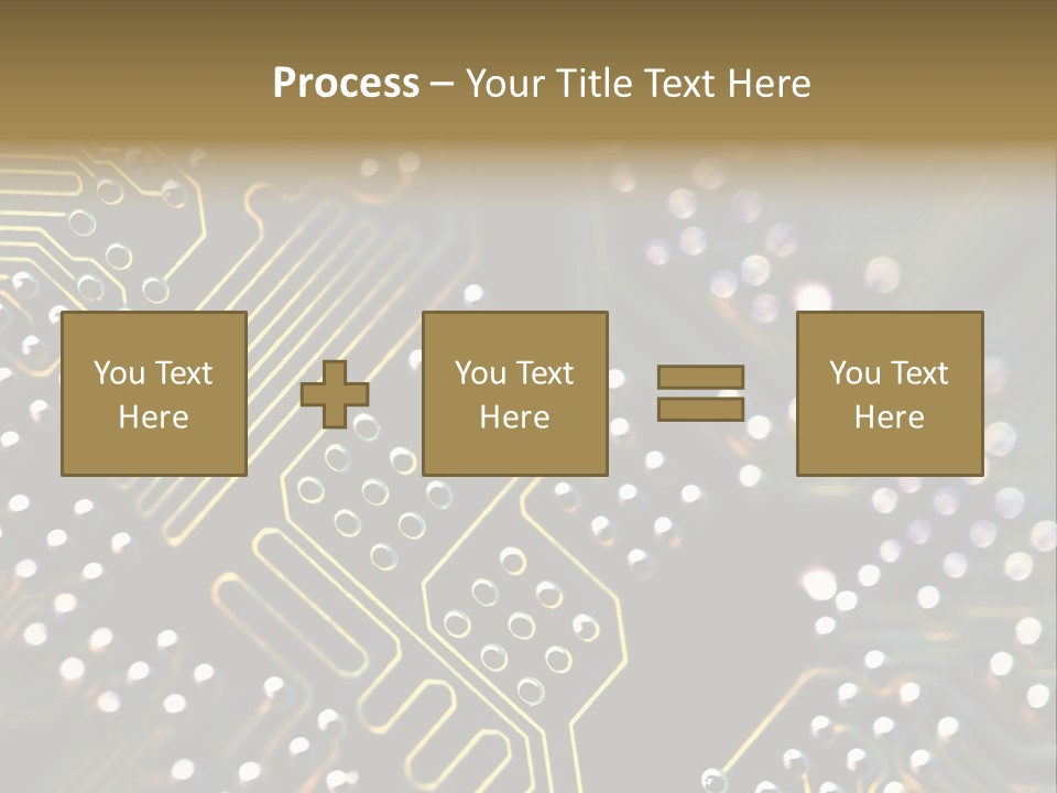 Resistors Blue Hardware PowerPoint Template