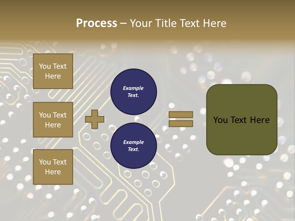 Resistors Blue Hardware PowerPoint Template