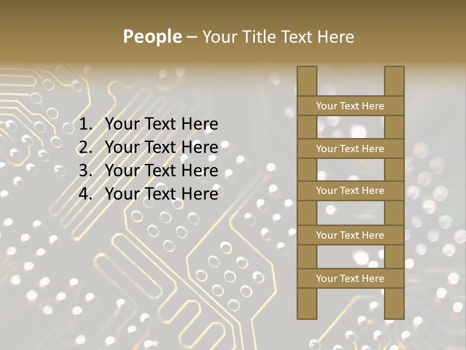 Resistors Blue Hardware PowerPoint Template