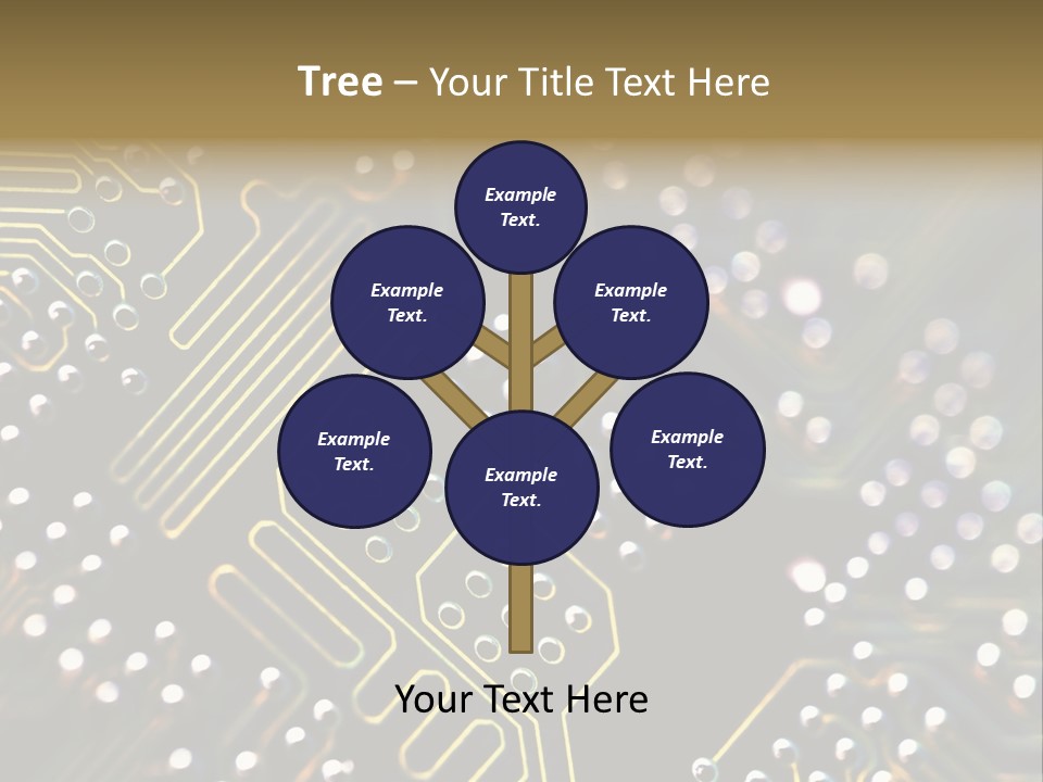 Resistors Blue Hardware PowerPoint Template