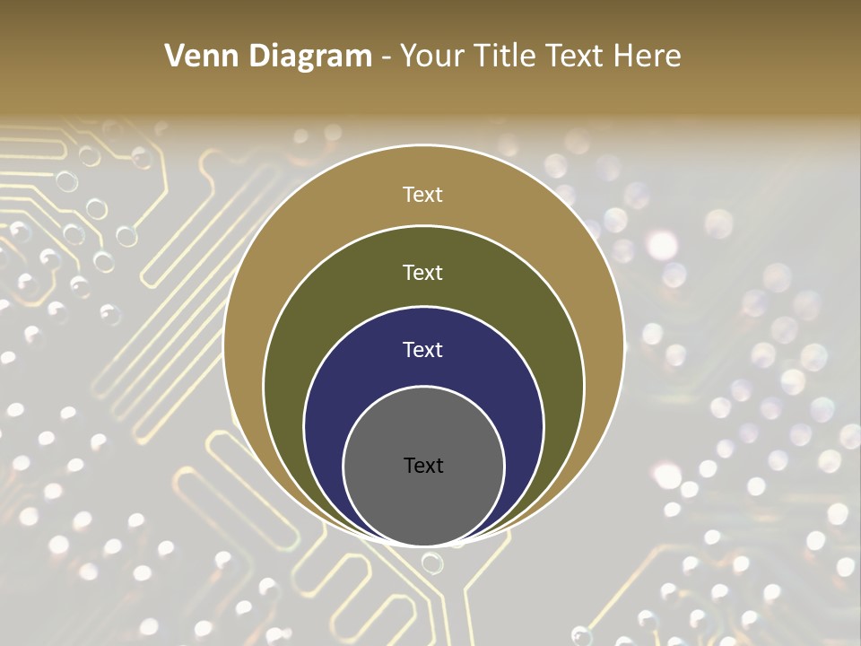 Resistors Blue Hardware PowerPoint Template