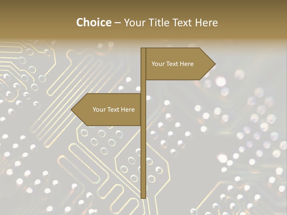 Resistors Blue Hardware PowerPoint Template