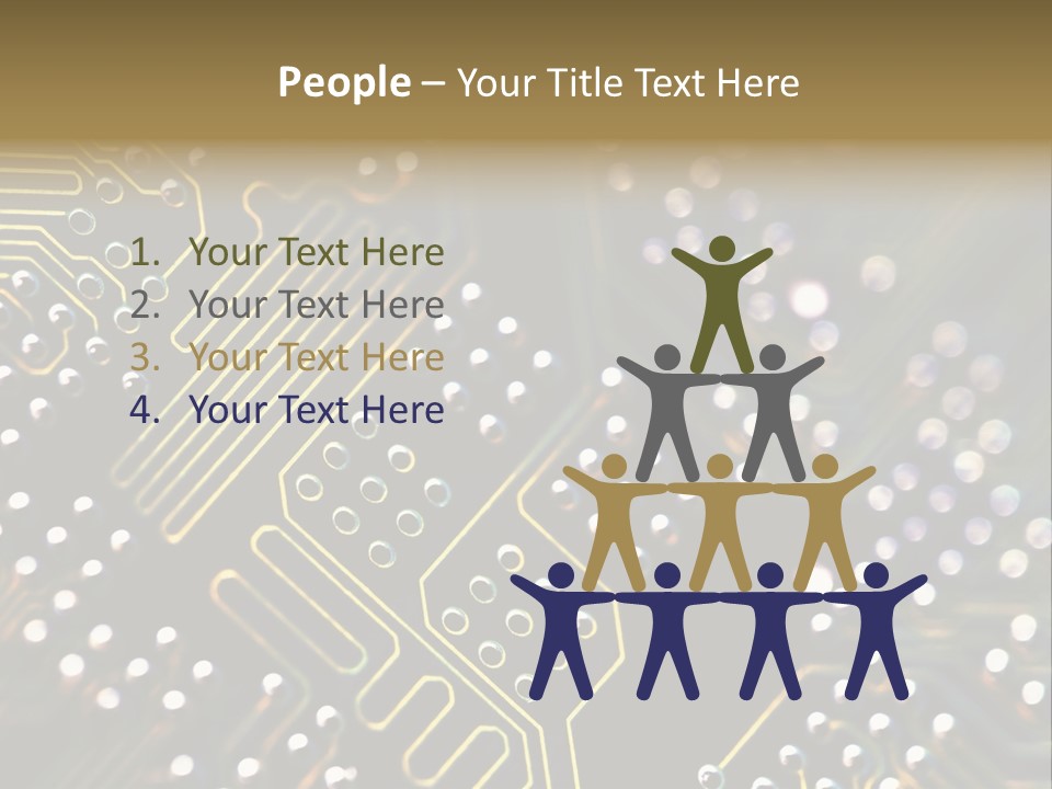 Resistors Blue Hardware PowerPoint Template