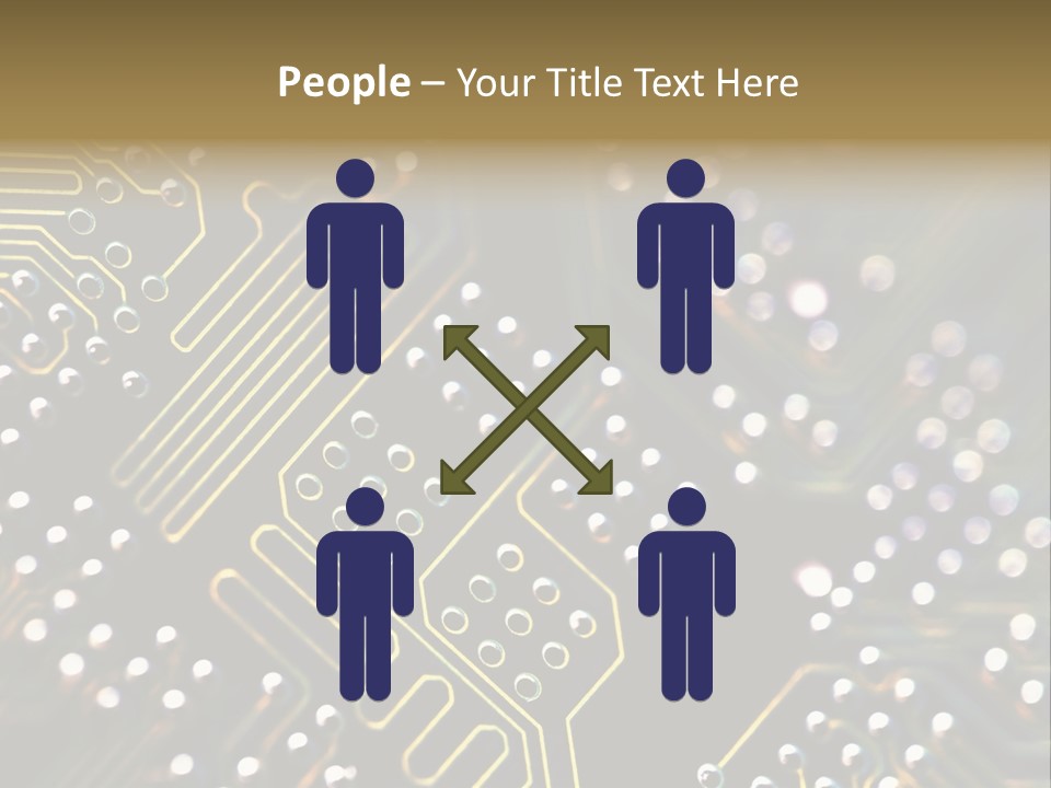 Resistors Blue Hardware PowerPoint Template