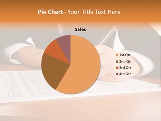 Business People Pen PowerPoint Template