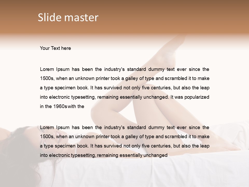 Beauty Girl Natural PowerPoint Template