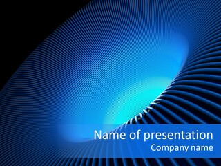 Abstract Blue Light PowerPoint Template