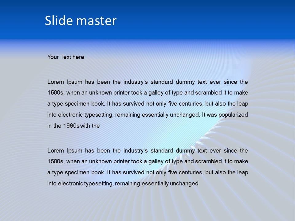 Abstract Blue Light PowerPoint Template