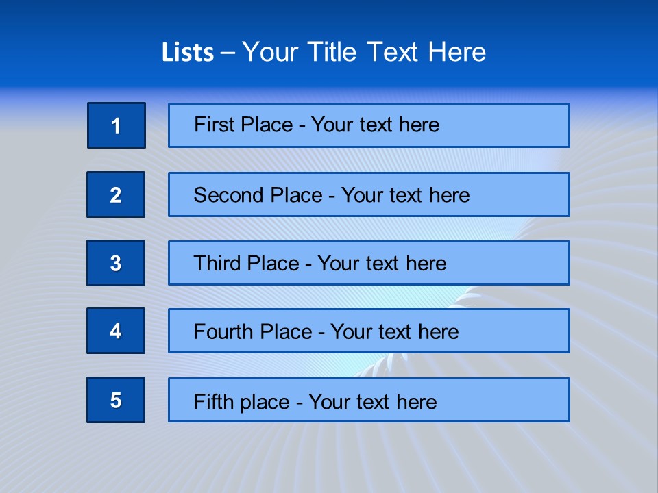 Abstract Blue Light PowerPoint Template