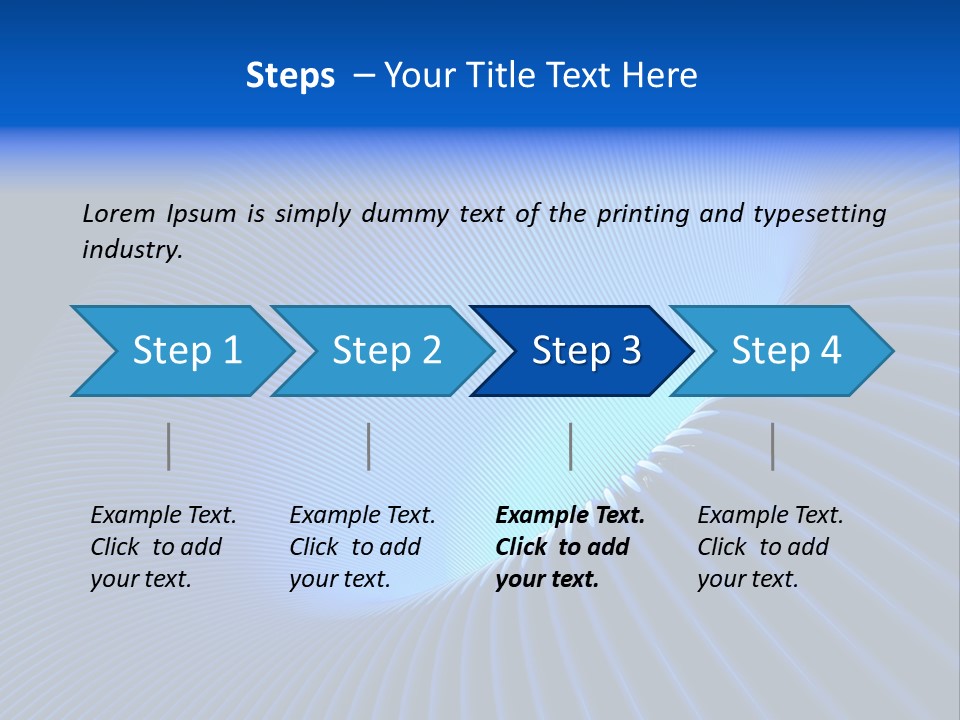 Abstract Blue Light PowerPoint Template