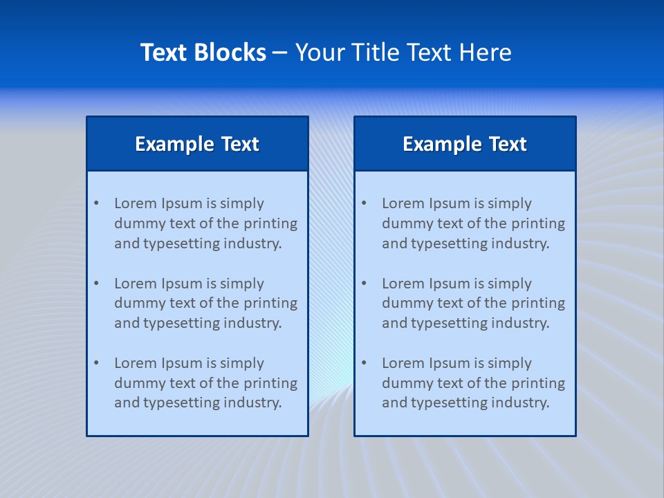 Abstract Blue Light PowerPoint Template