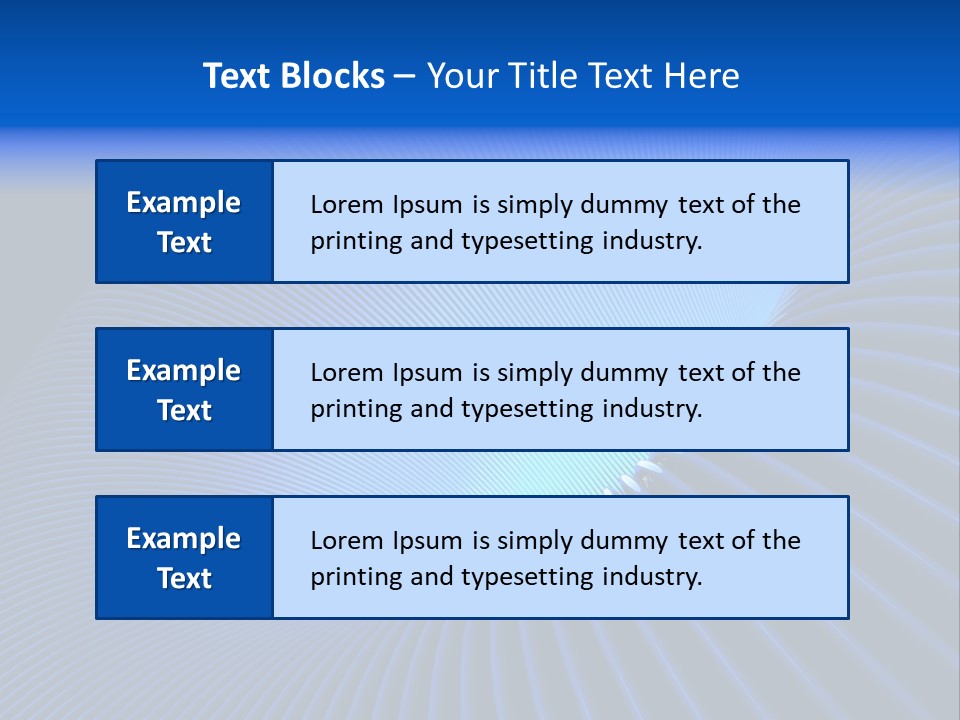 Abstract Blue Light PowerPoint Template
