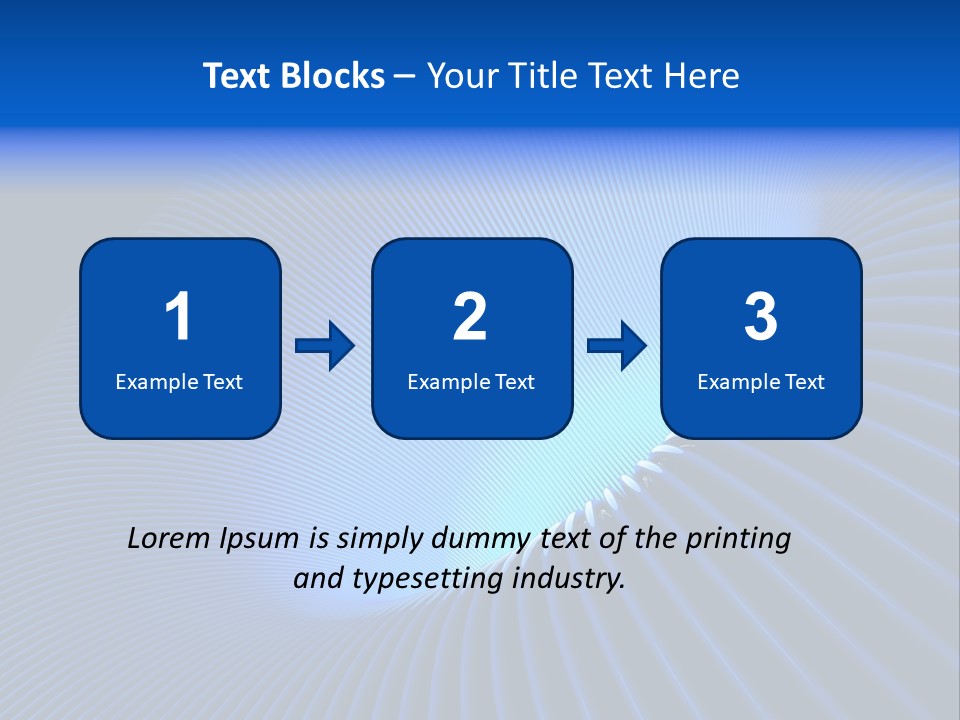 Abstract Blue Light PowerPoint Template