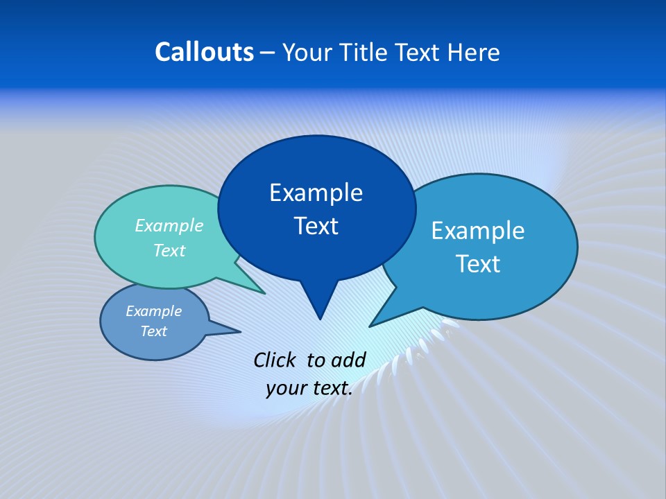 Abstract Blue Light PowerPoint Template