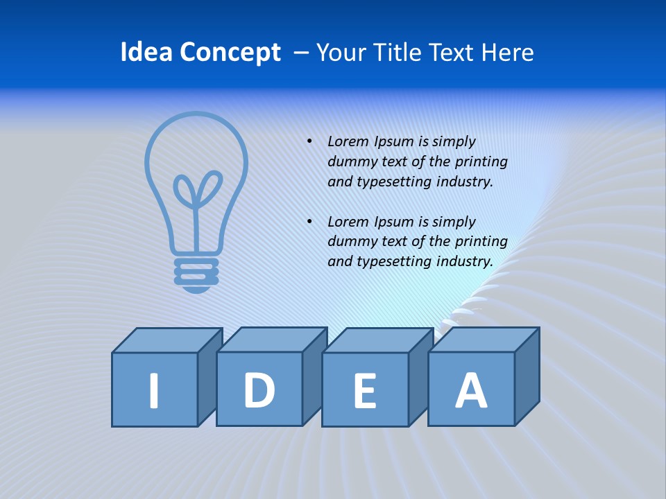 Abstract Blue Light PowerPoint Template