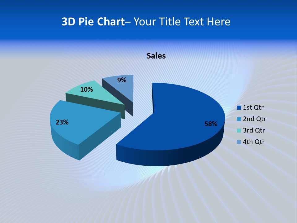Abstract Blue Light PowerPoint Template