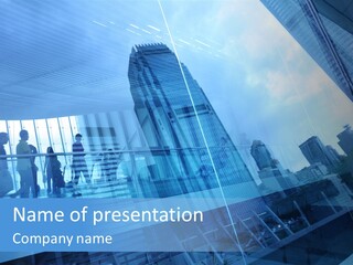 Blue People Destination PowerPoint Template