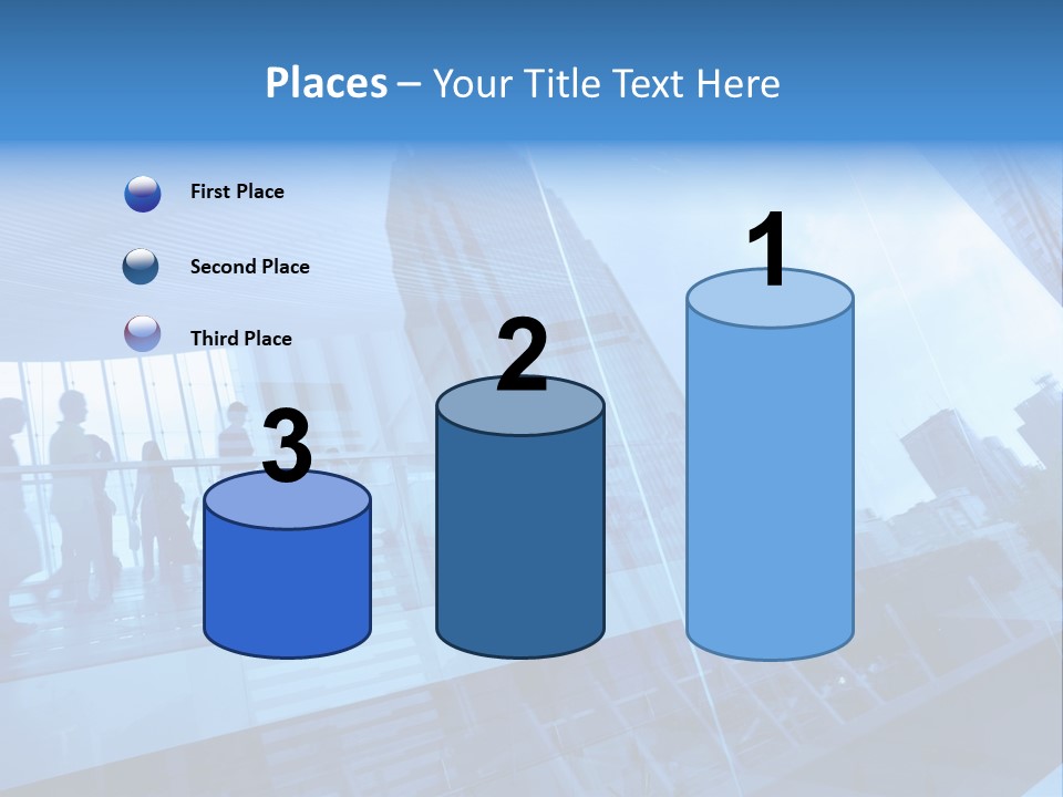 Blue People Destination PowerPoint Template