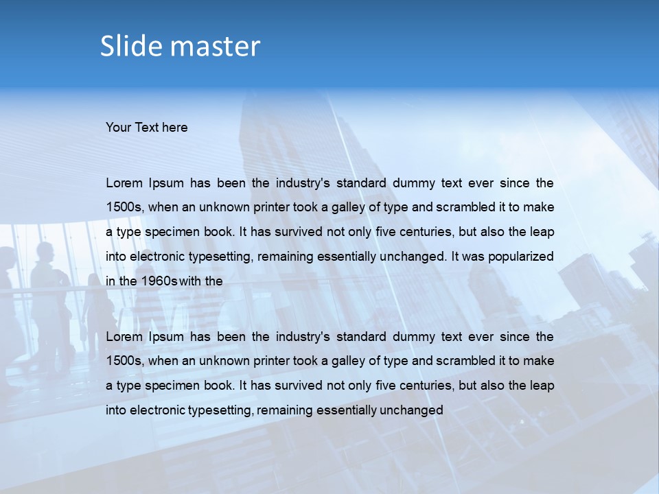 Blue People Destination PowerPoint Template