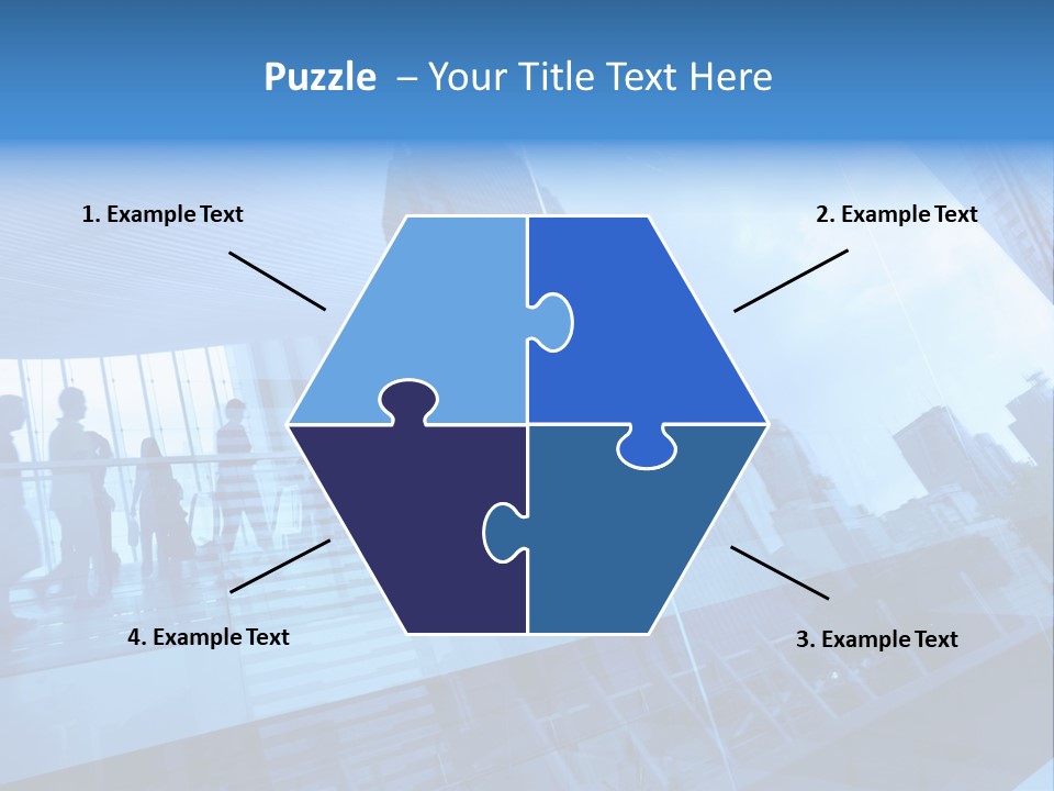 Blue People Destination PowerPoint Template