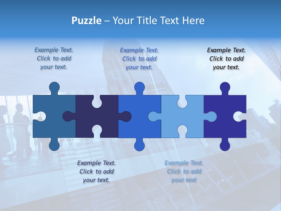 Blue People Destination PowerPoint Template