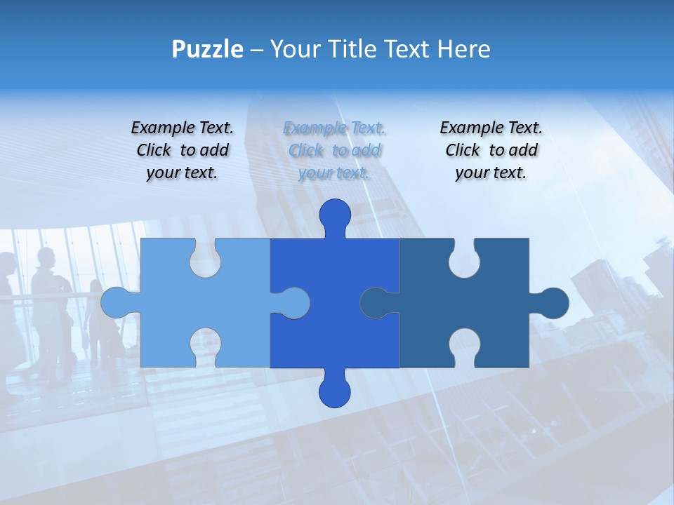 Blue People Destination PowerPoint Template