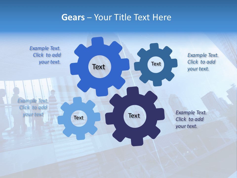 Blue People Destination PowerPoint Template