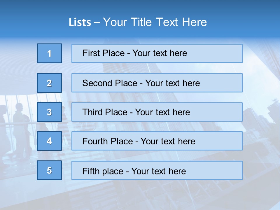 Blue People Destination PowerPoint Template